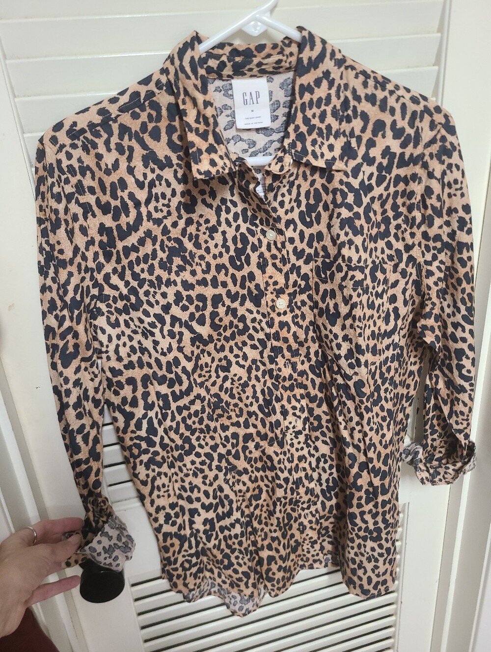 Gap Easy linen Leopard Shirt
